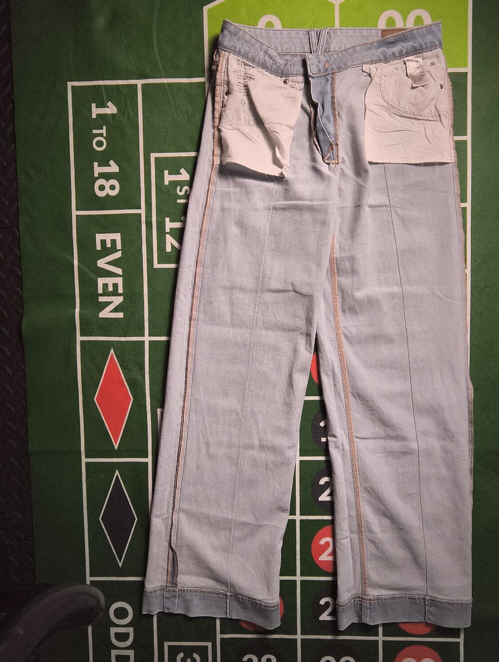 American Eagle Light Wash Flare Jeans Size 2 X-Long - Picture 11 of 14